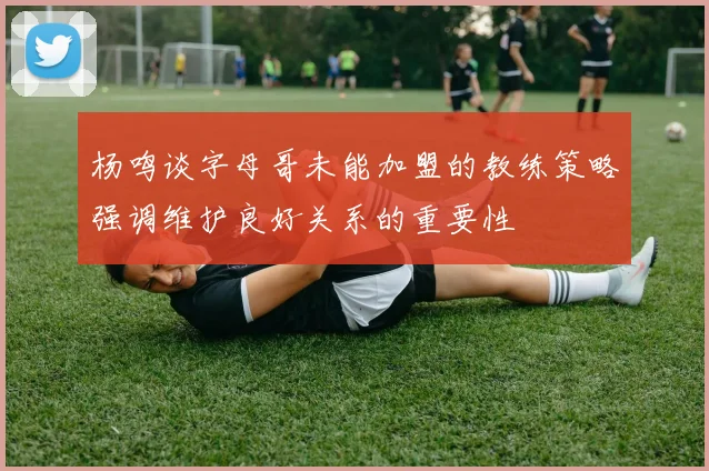 杨鸣谈字母哥未能加盟的教练策略强调维护良好关系的重要性